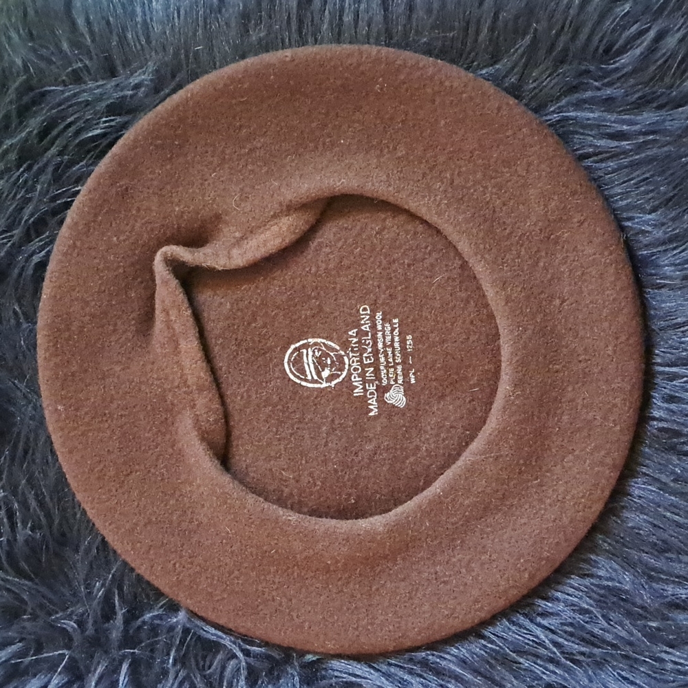 Vtg Wool Beret Cap - image 3